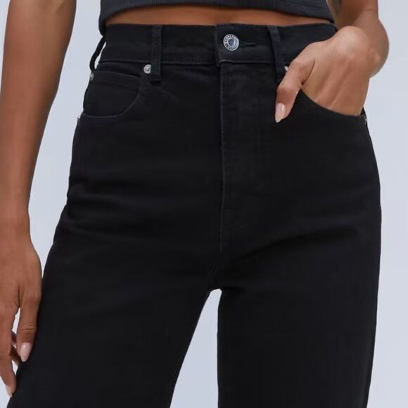 NWT Everlane The Way-High Jean Black 26 Crop - Picture 4 of 7